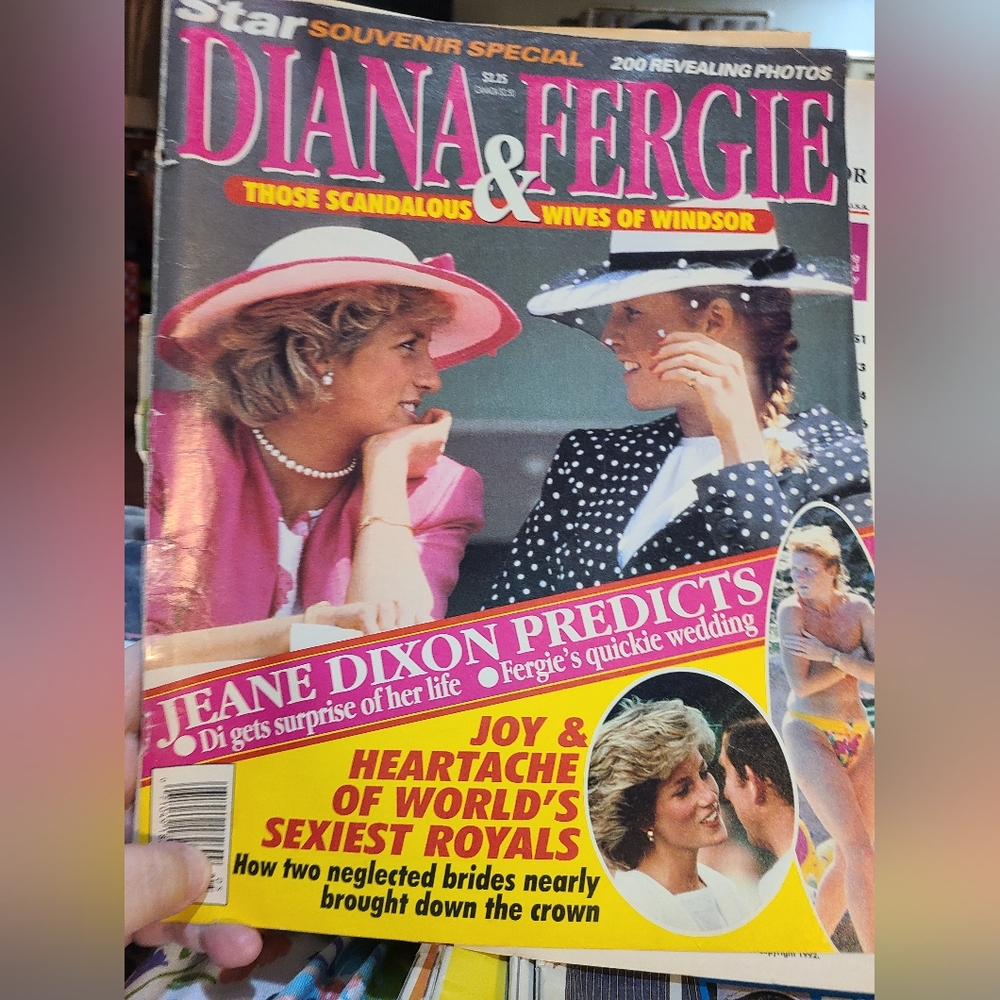 Vintage Magazine Star Souvenir Special, Diana, Fergie, 1992